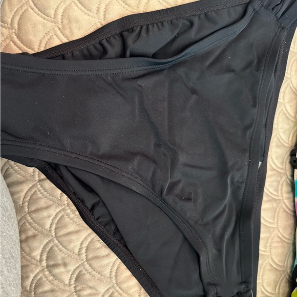 New Directions Black and Purple Bathing Suit NWT Size Medium - Picture 2 of 5